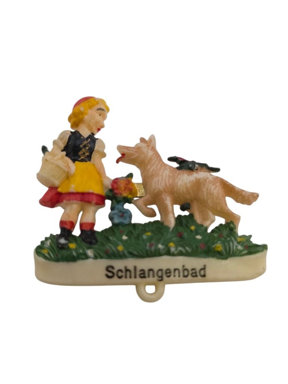 Vintage Signed Ge Geschützt (Czechoslovakia) Schlangenbad Celluloid Brooch